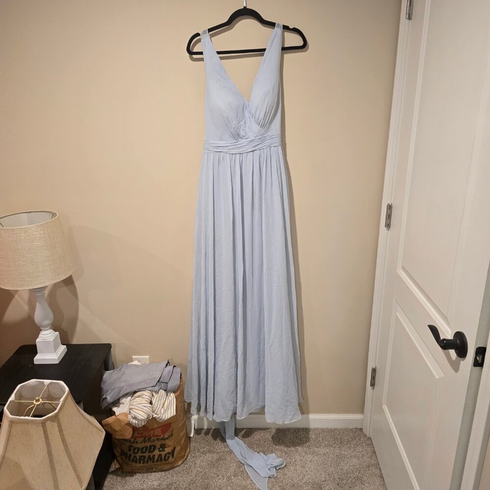 Azazie Light Blue Dress A10